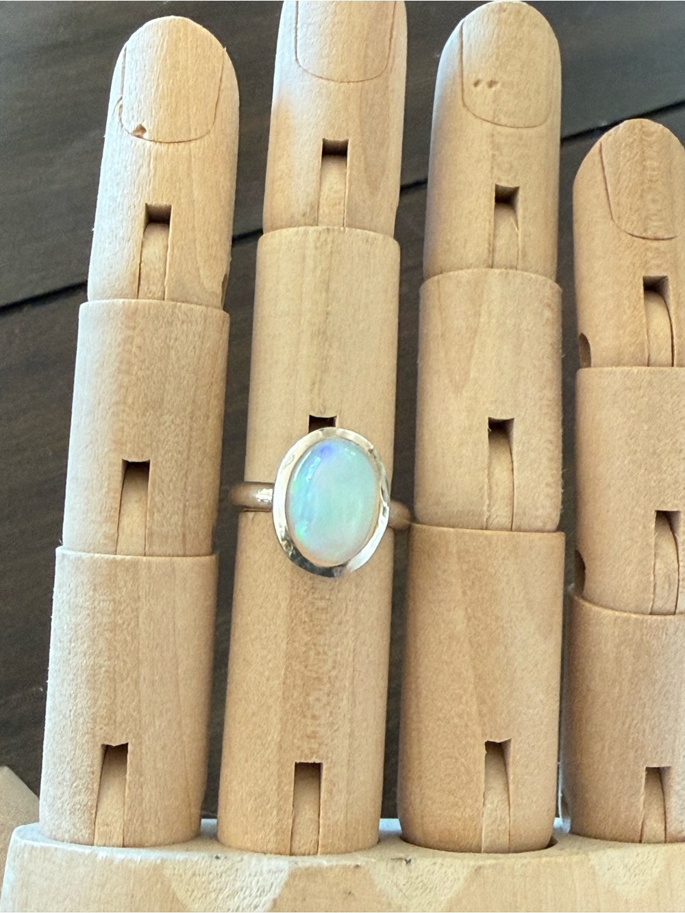 Ethiopian Welo Oval Sterling Silver Ring
